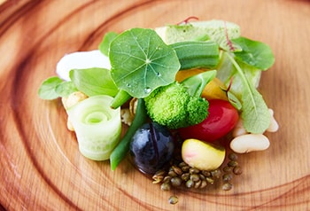 ナチュラルな空間でヘルシーにいただく、野菜たっぷりな自然派フレンチ