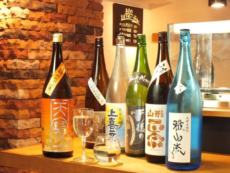 これはほんの一部。豊富な日本酒をご堪能下さい