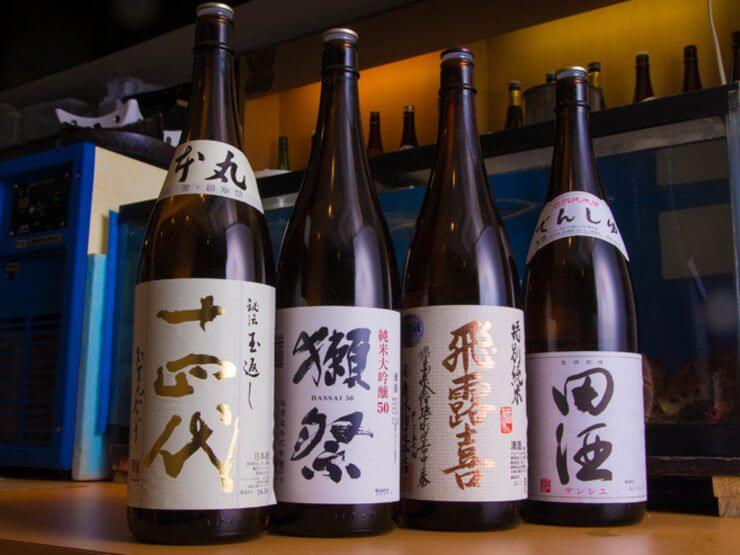 人気日本酒から厳選。『十四代』、『飛露喜』など入手困難な銘柄も