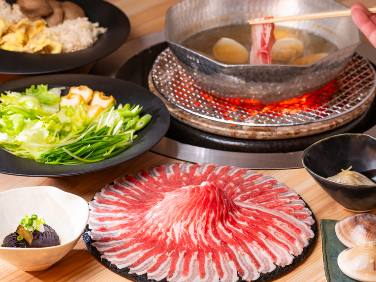 赤坂 炭火しゃぶしゃぶ 高嶺の豚